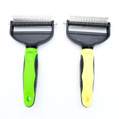 Double-edged Deshedding Pet Brush
