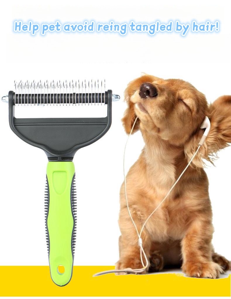 Double-edged Deshedding Pet Brush