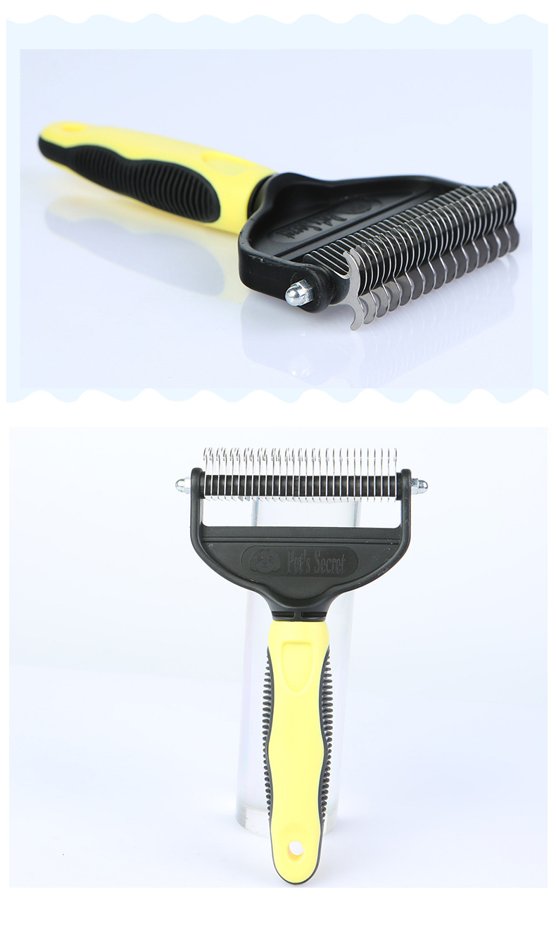 Double-edged Deshedding Pet Brush