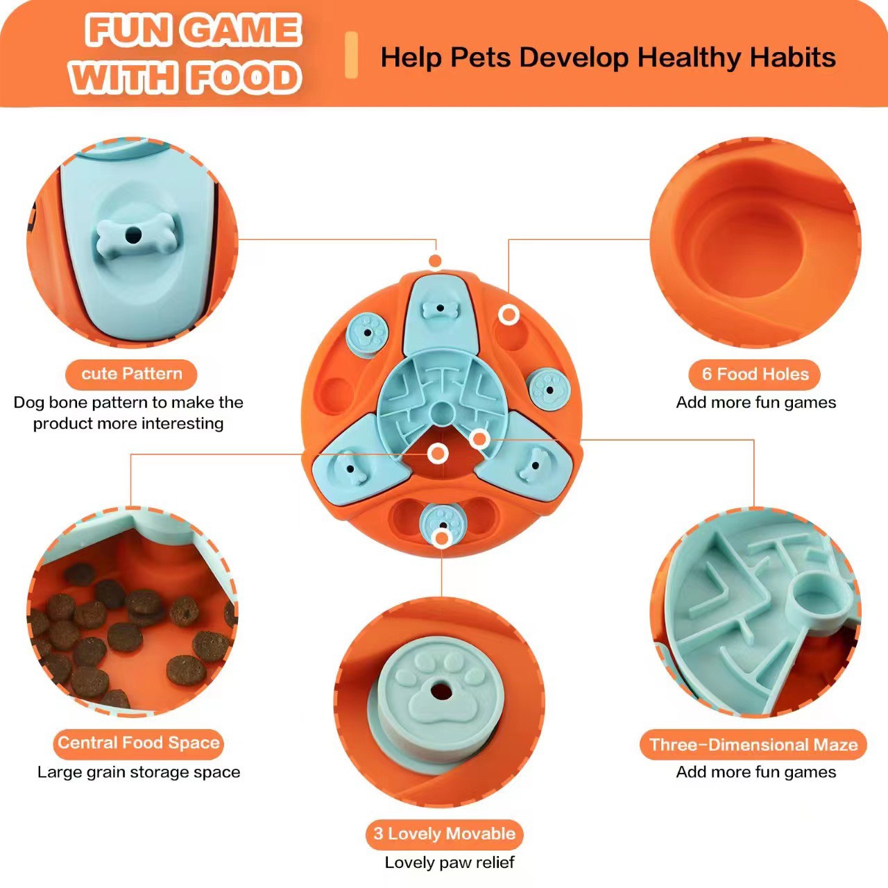 Circular Puzzle Pet Toys