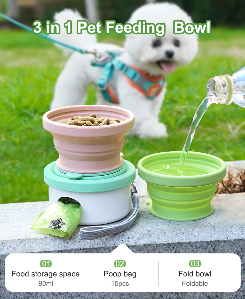 3 in 1 Pet Feeding Bowl