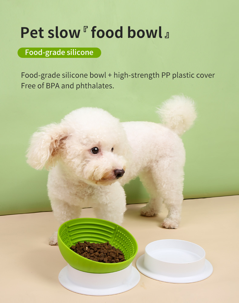 Pet slow food bowl